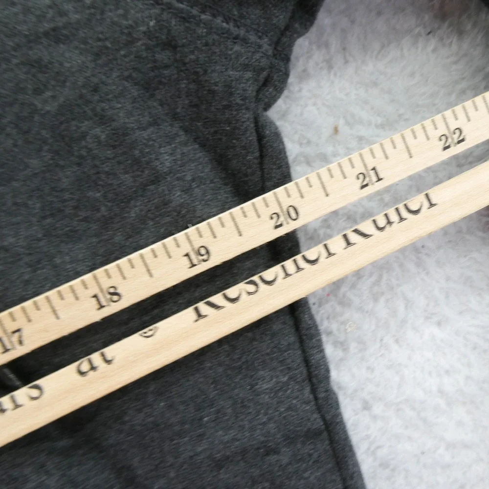 Ouray Hoodie Women Medium Stowe Vermont Charcoal Gray Quarter Zip Fleece Cotton‎